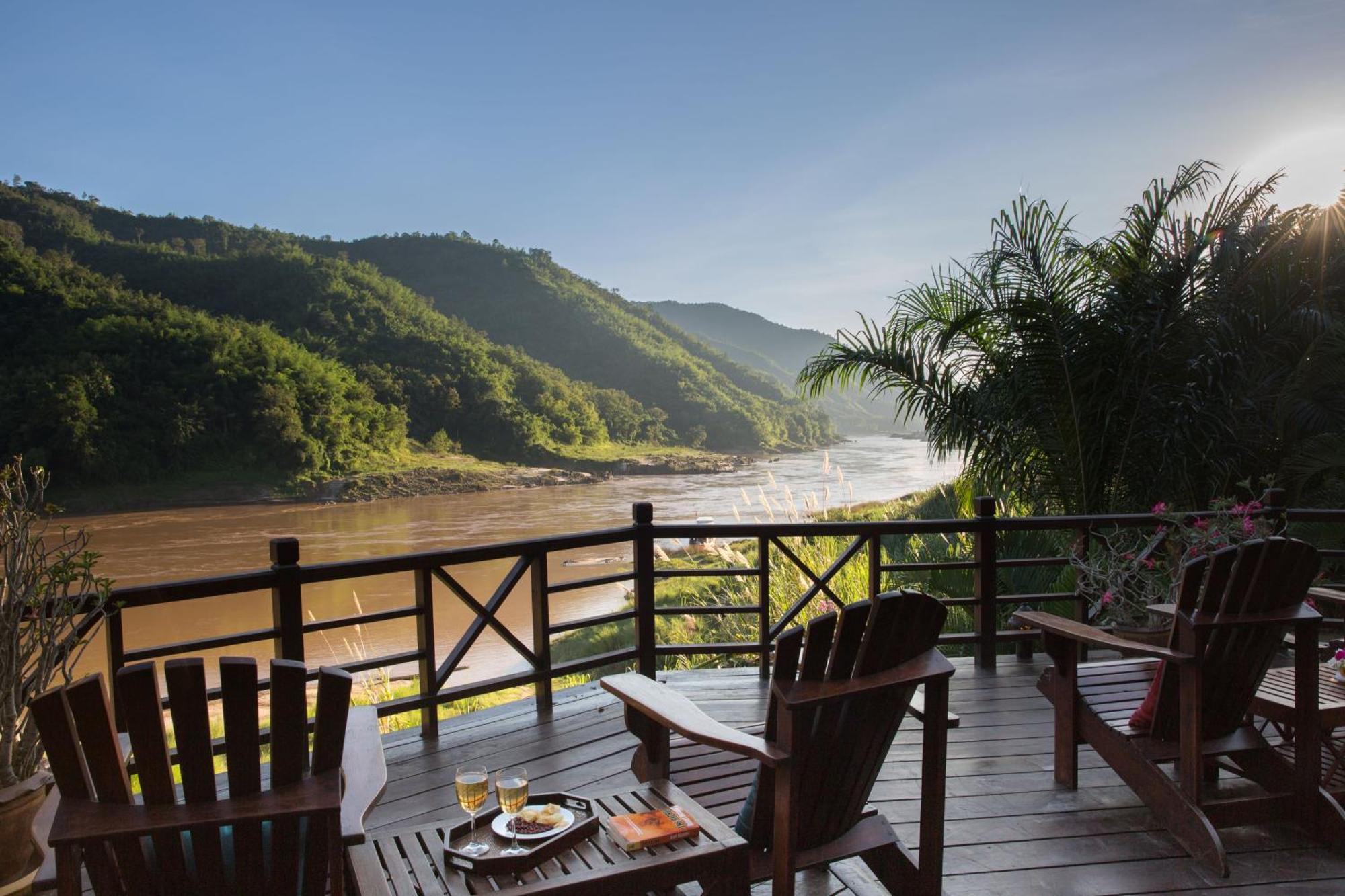 The Luang Say Lodge ปากแบ่ง ภายนอก รูปภาพ