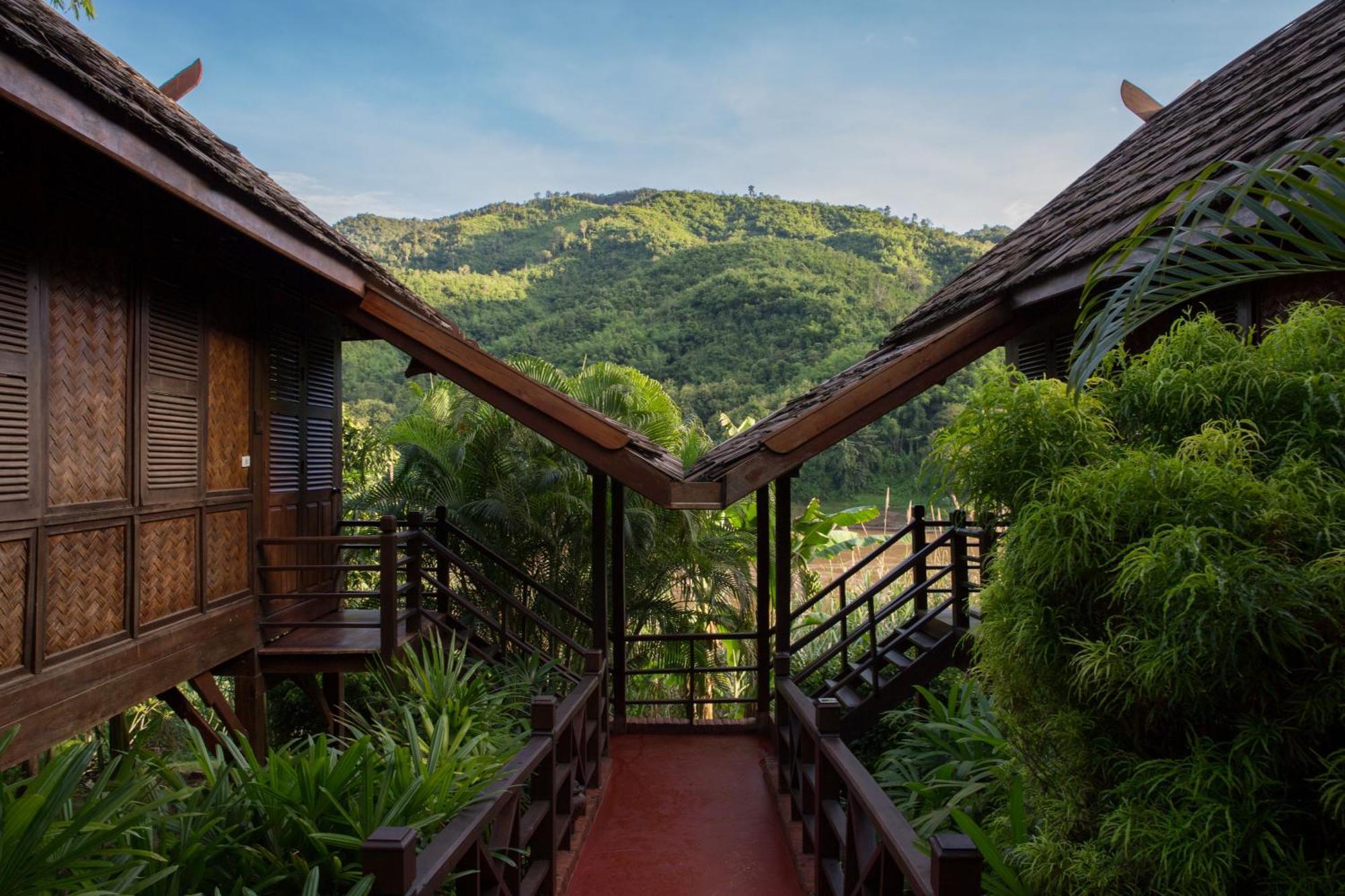 The Luang Say Lodge ปากแบ่ง ภายนอก รูปภาพ