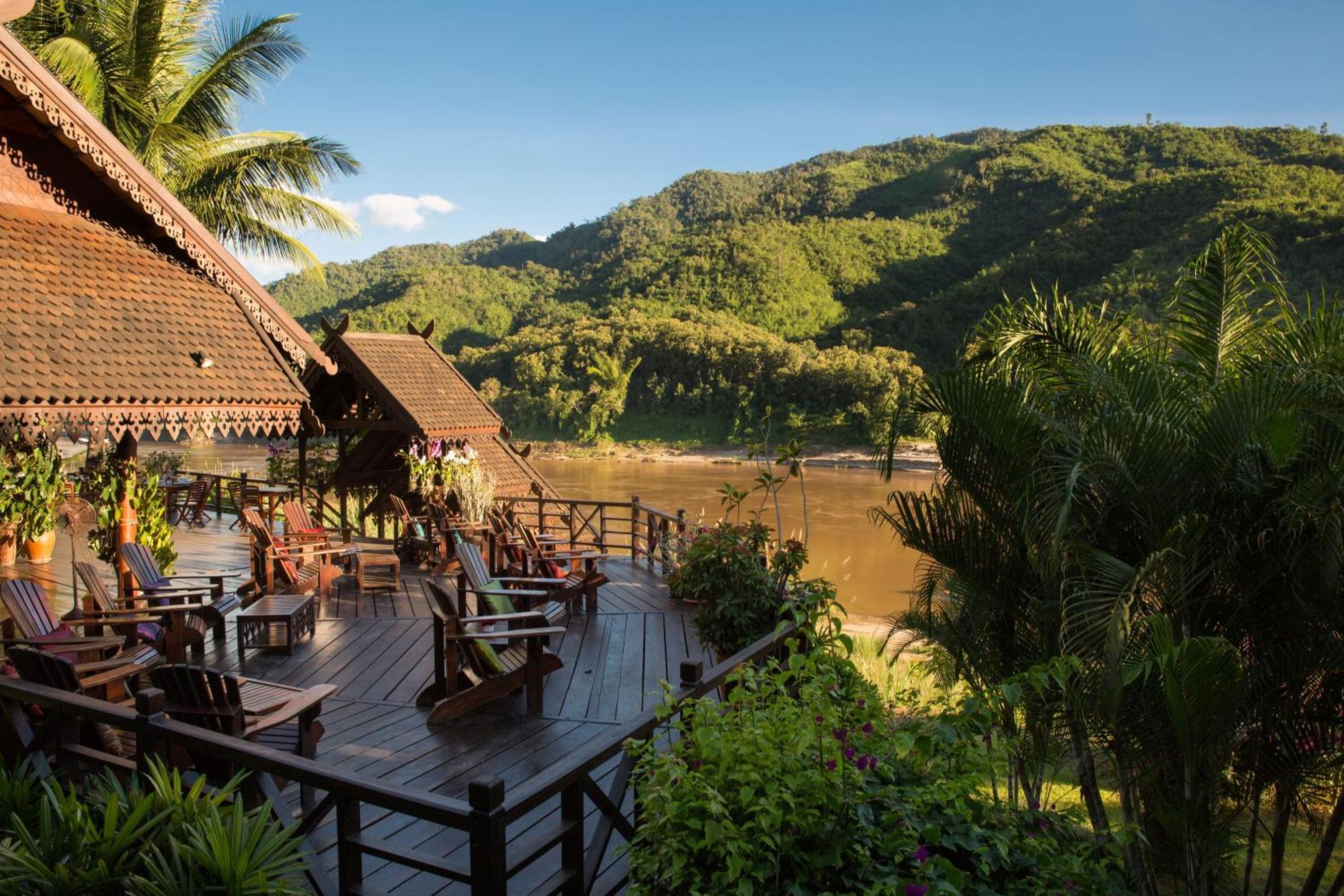 The Luang Say Lodge ปากแบ่ง ภายนอก รูปภาพ