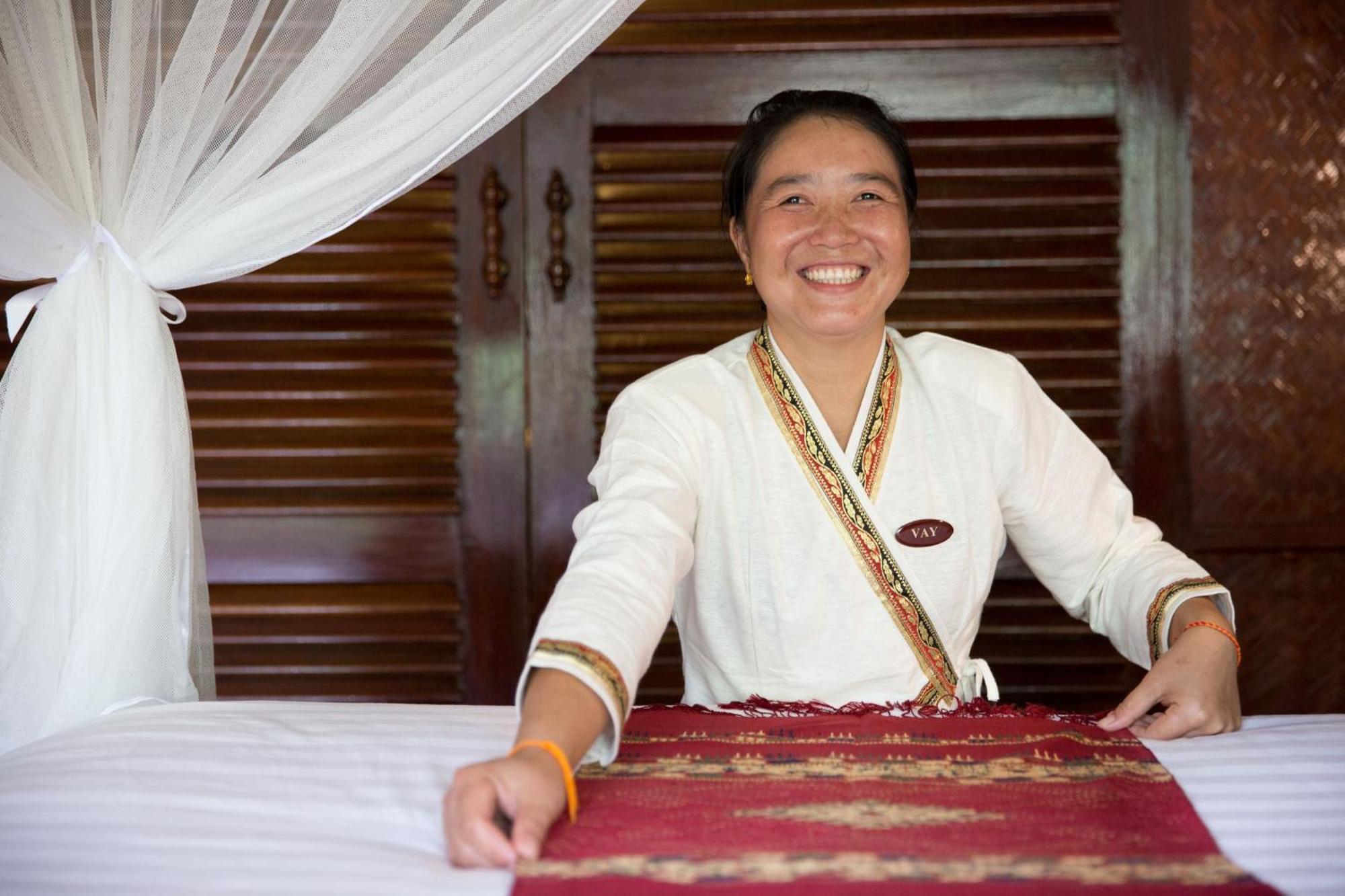 The Luang Say Lodge ปากแบ่ง ภายนอก รูปภาพ