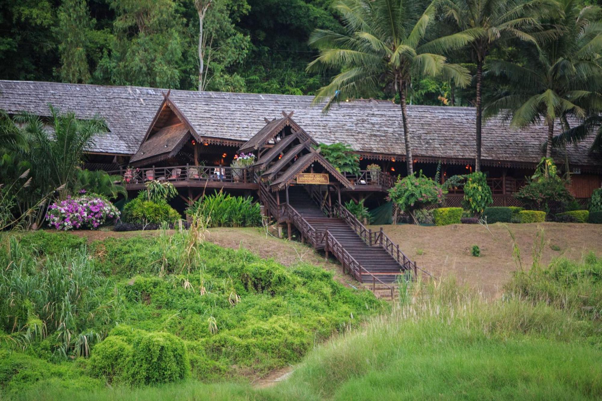 The Luang Say Lodge ปากแบ่ง ภายนอก รูปภาพ